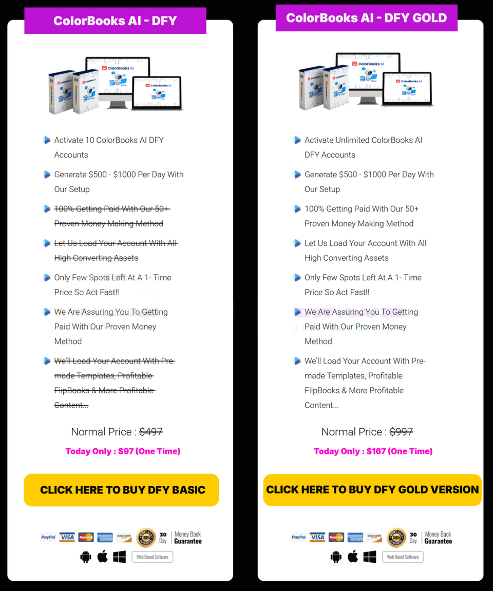 ColorBooks OTO 3 DFY