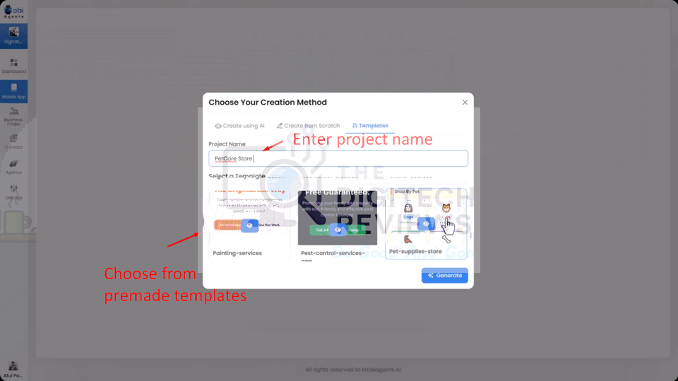 Mobi Agents AI Review Earning Demo 10