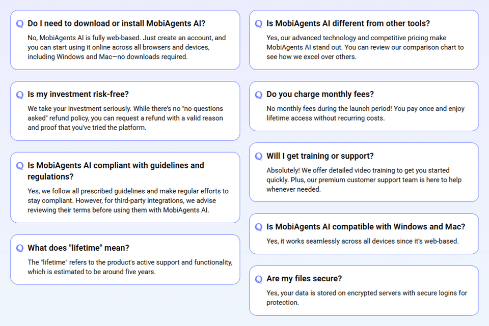 Mobi Agents AI Review FAQ