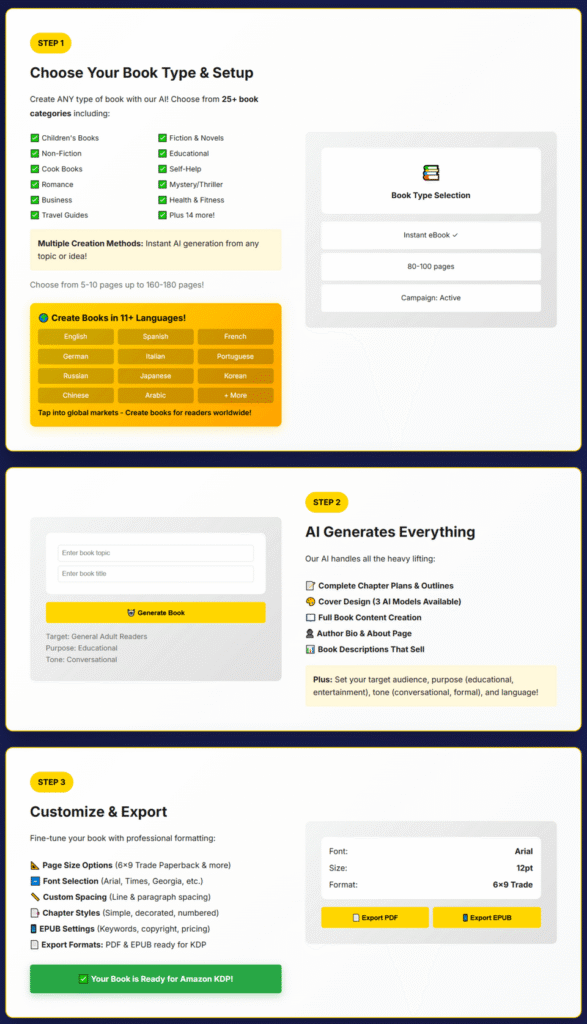 Royalty Profits AI 3 Step Overview