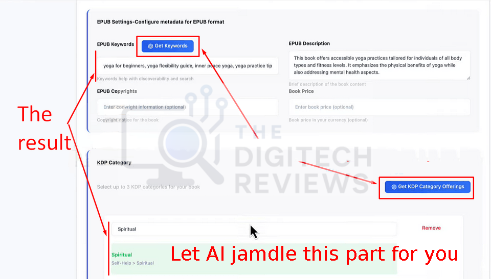 Royalty Profits AI Demo 10 keywords