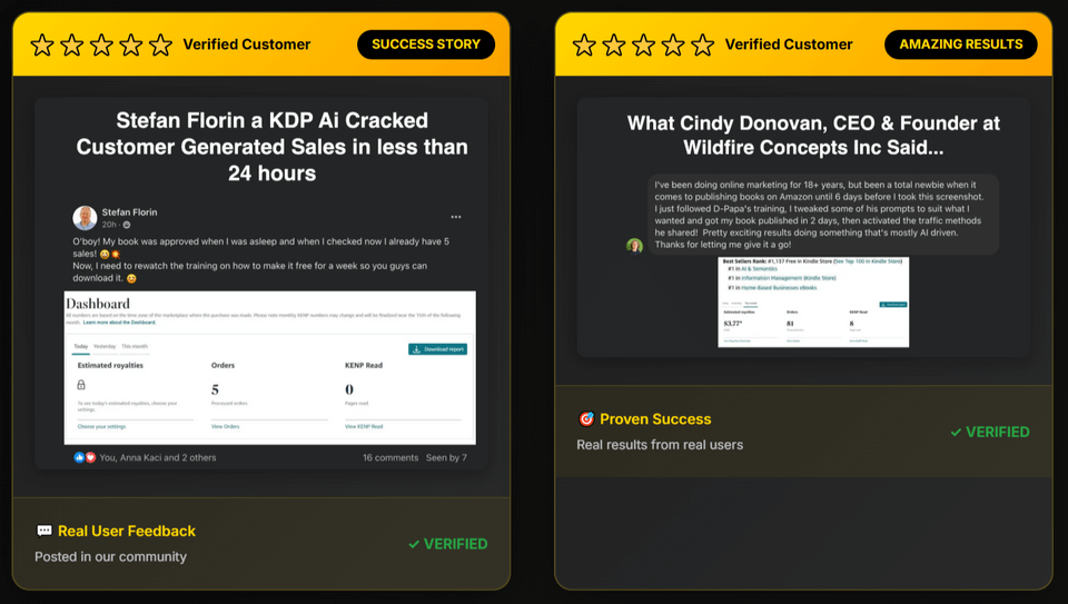 Royalty Profits AI Verified Customer
