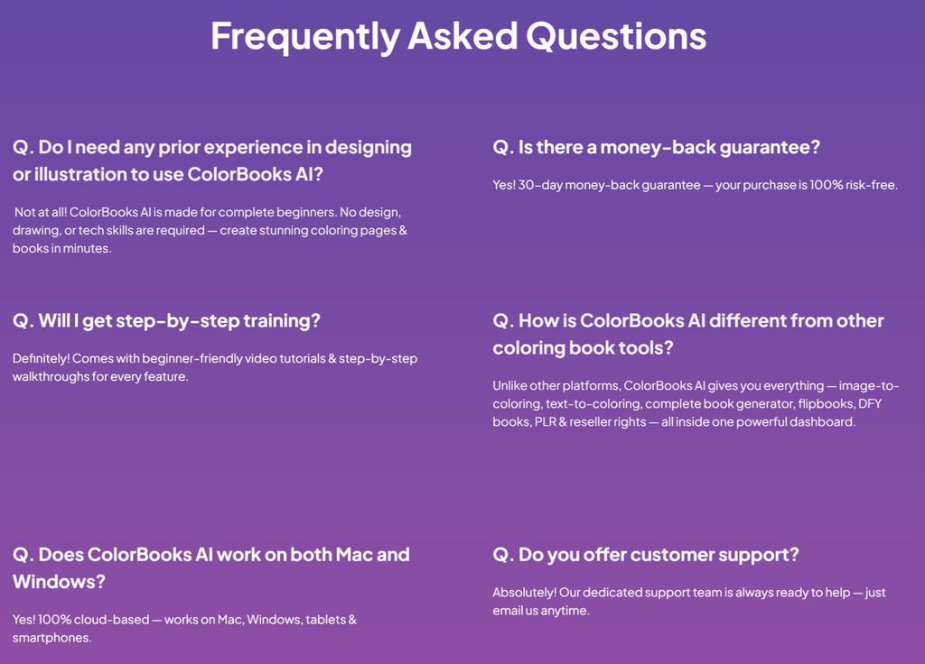 colorbooks ai review questions