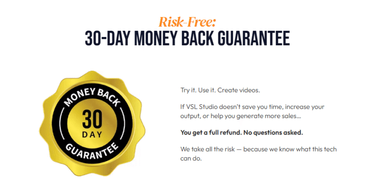 30 day money back guarantee