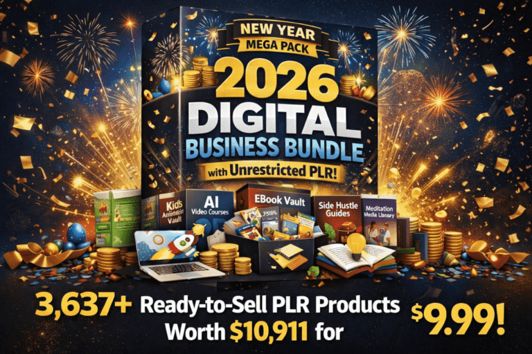 Christmas sale 7 in 1 PLR bundle overview