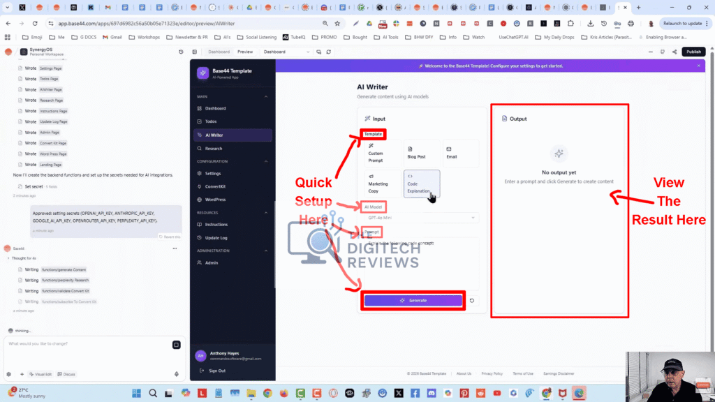 One Prompt Apps Demo 5 result