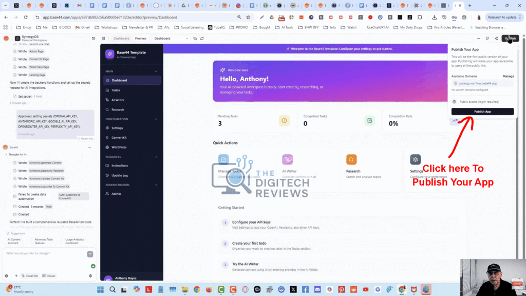 One Prompt Apps Demo 6 publish