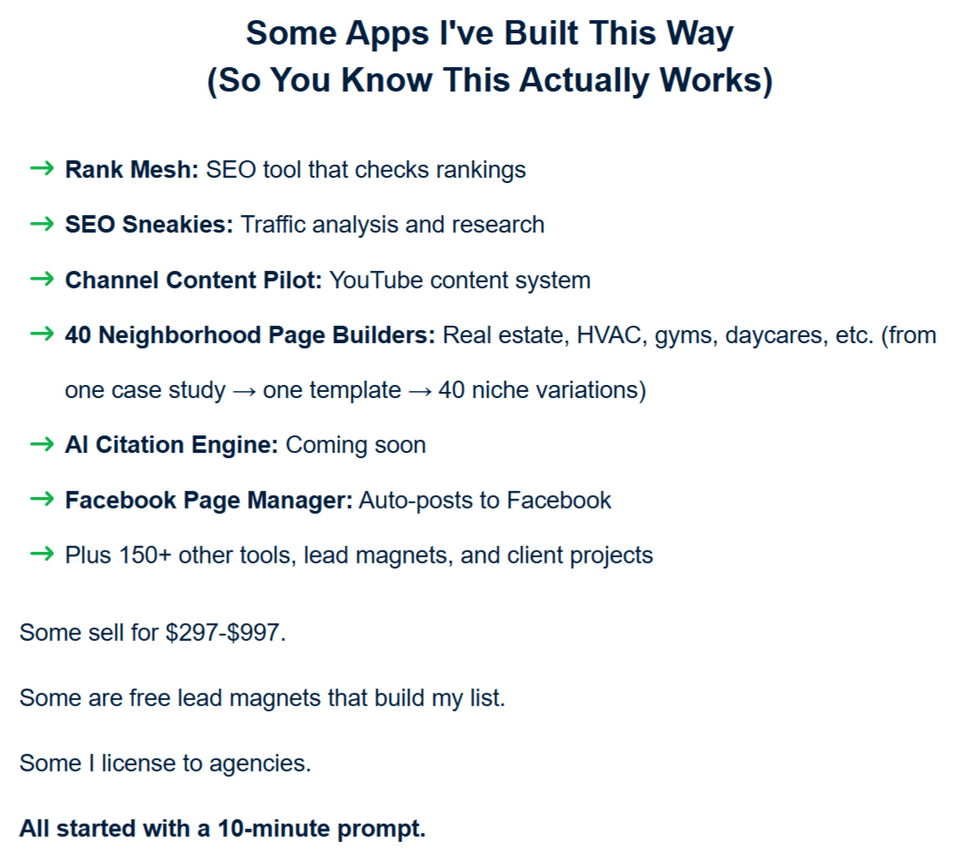 One Prompt Apps proof